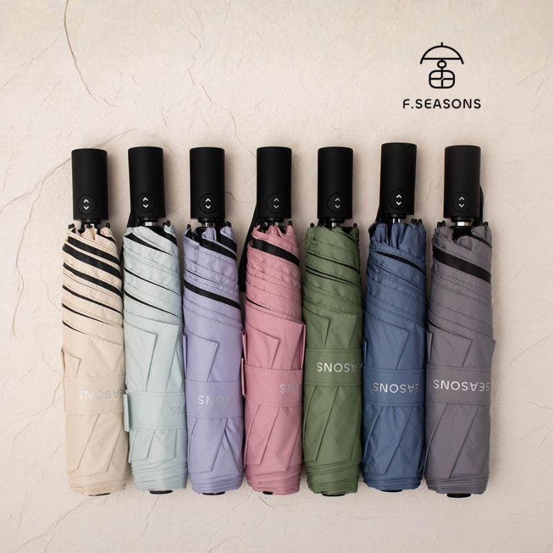 F.Season Umbrellas [IF43] F.Seasons WIDE Cooling Carbon Fiber Safe Auto Fold Umbrella (Super Lightweight) | 23*6K (245g) [IF43] F.Seasons WIDE Cooling Carbon Fiber Safe Auto Fold Umbrella (Su