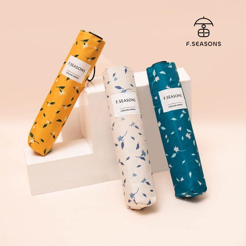 F.Season Umbrellas [M31-2] F.Seasons Top-Selling! Mini Pattern Carbon-Fiber Cooling Foldable Umbrella | 19-6K (149g) [M31-2] F.Seasons Top-Selling! Mini Pattern Carbon-Fiber Cooling Folda