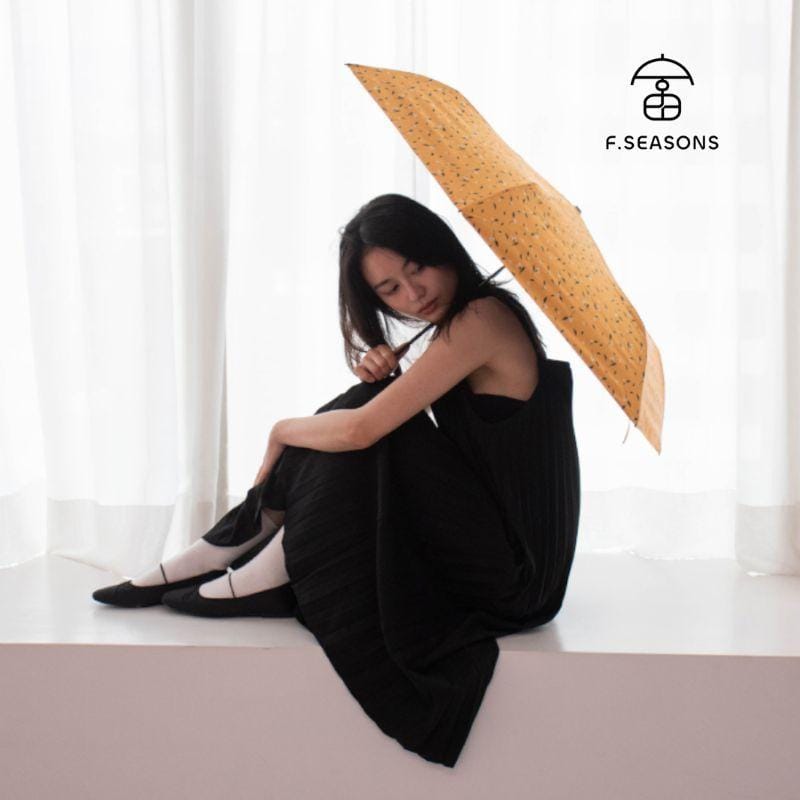 F.Season Umbrellas [M31-2] F.Seasons Top-Selling! Mini Pattern Carbon-Fiber Cooling Foldable Umbrella | 19-6K (149g) [M31-2] F.Seasons Top-Selling! Mini Pattern Carbon-Fiber Cooling Folda