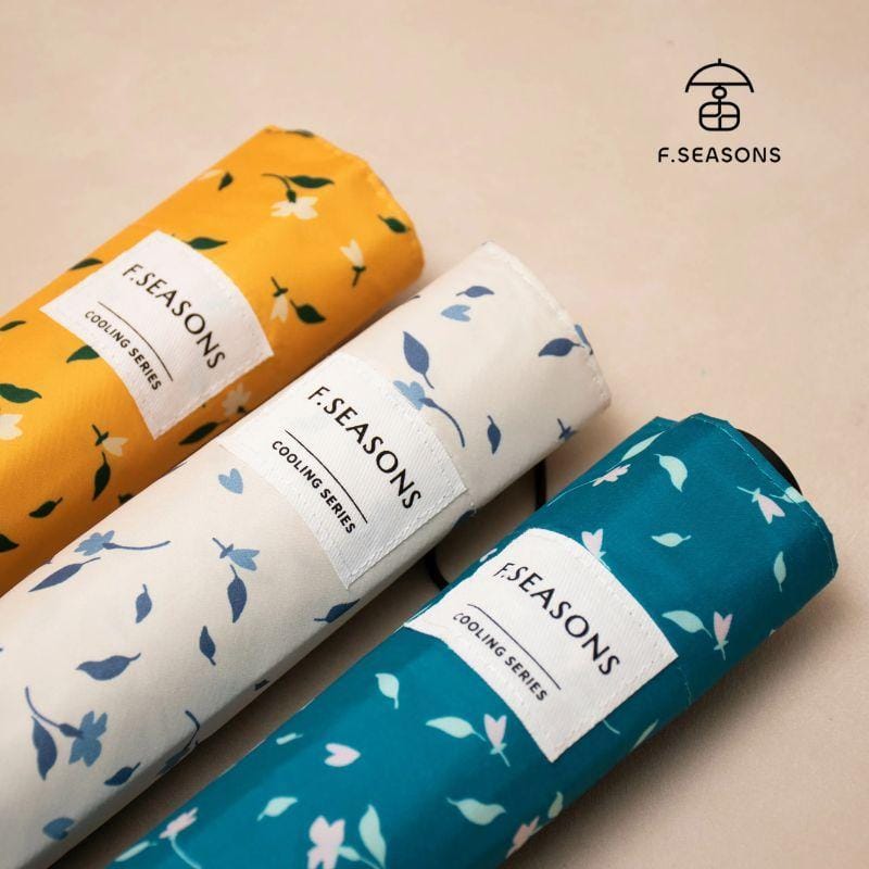 F.Season Umbrellas [M31-2] F.Seasons Top-Selling! Mini Pattern Carbon-Fiber Cooling Foldable Umbrella | 19-6K (149g) [M31-2] F.Seasons Top-Selling! Mini Pattern Carbon-Fiber Cooling Folda