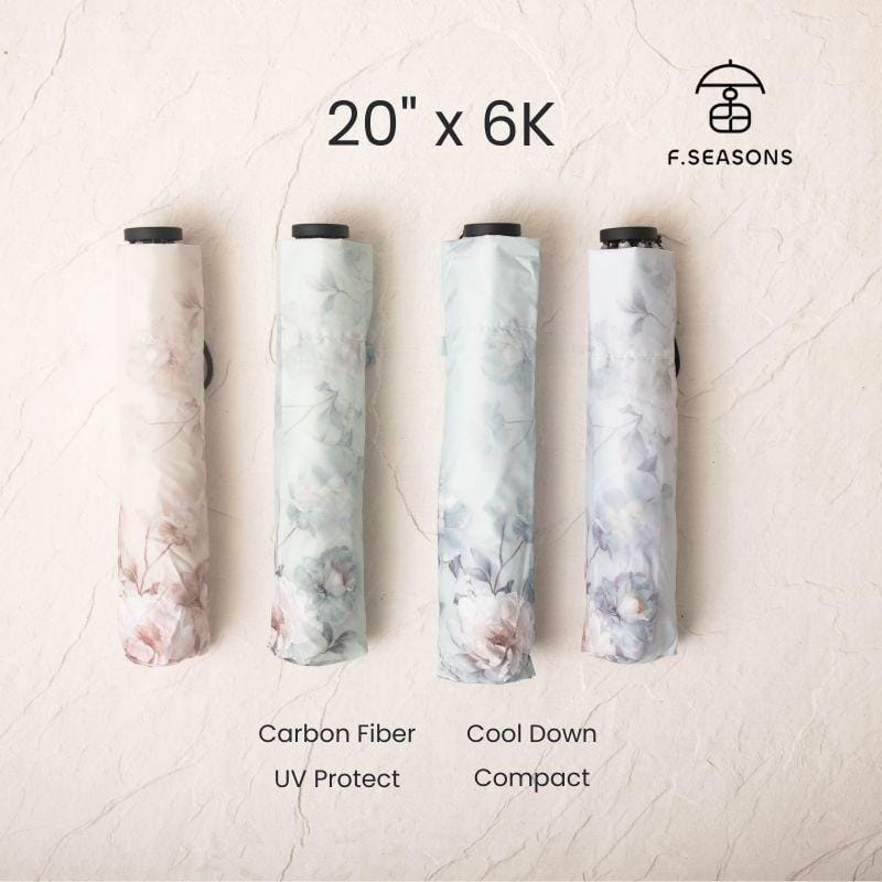 F.Season Umbrellas [M56] F.Seasons Prosperity Carbon-Fiber Cooling Foldable Umbrella | 21-6K (158g) [M56] F.Seasons Prosperity Carbon-Fiber Cooling Foldable Umbrella | 21