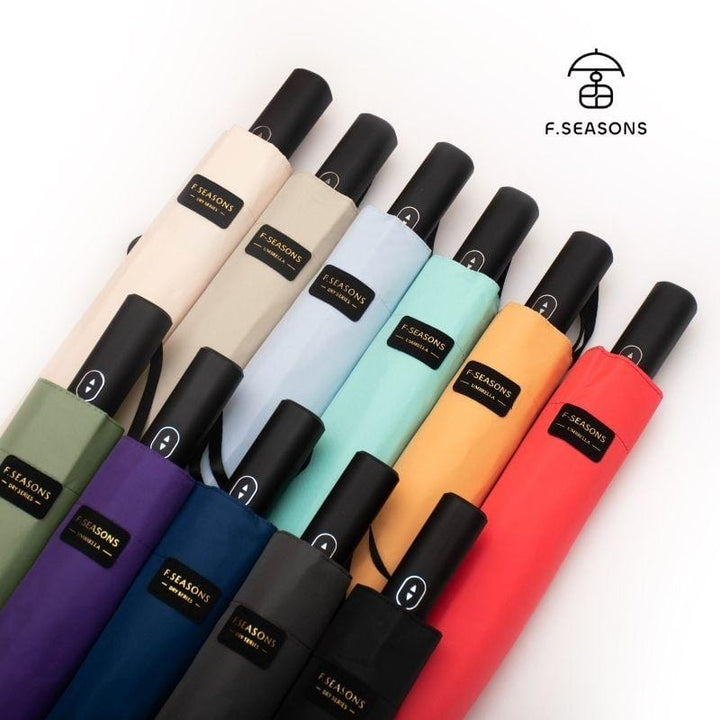 F.Season Umbrellas Black RS01 Big Wide Quick Dry Auto Umbrella | 27 - 8K RS01 Big Wide Quick Dry Auto Umbrella | 27 - 8K