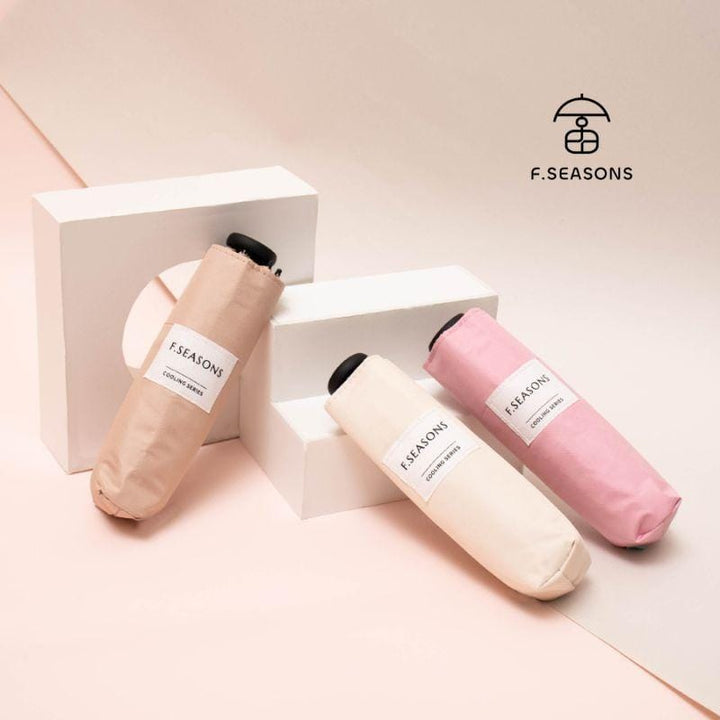 F.Season Umbrellas [TA10] F.Seasons Top-Selling! Mini Carbon-Fiber Cooling Foldable Umbrella | 19*5K (150g) [TA10] F.Seasons Top-Selling! Mini Carbon-Fiber Cooling Foldable Umbre