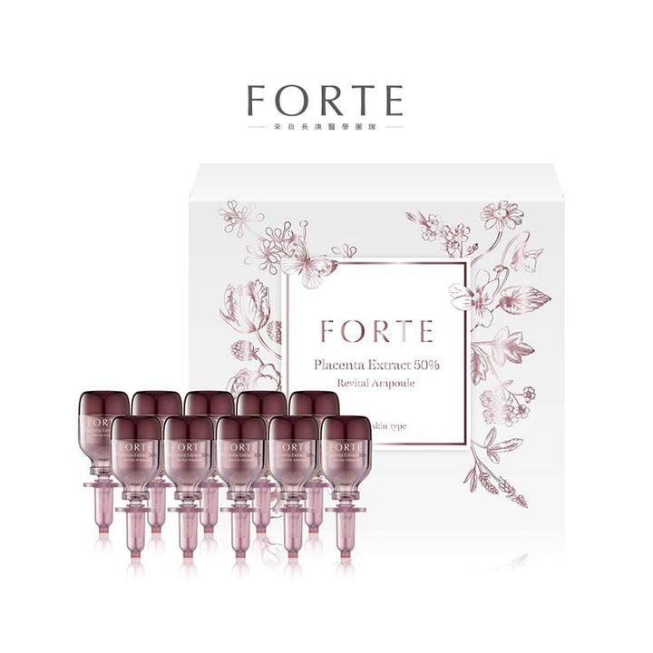 Forte Facial Serum & Essence FORTE 50% Pure Placenta Extract Revital Ampoule 5g x 10 FORTE 50% Pure Placenta Extract Revital Ampoule 5g x 10