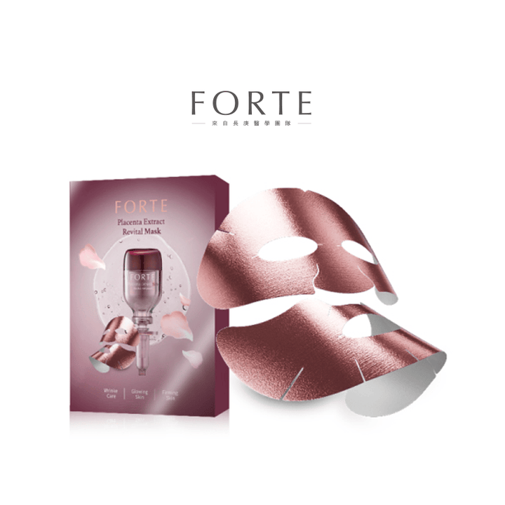 Forte Face Mask & Packs FORTE Placenta Extract Revital Mask 25g 5 Sheets FORTE Placenta Extract Revital Mask 25g 5 Sheets