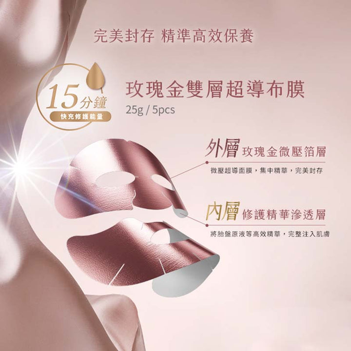 Forte Face Mask & Packs FORTE Placenta Extract Revital Mask 25g 5 Sheets FORTE Placenta Extract Revital Mask 25g 5 Sheets