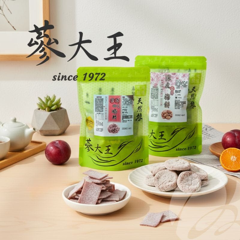 Ginseng King Dried Snacks Ginseng King Seedless Tangerine Peel & Japanese Sliced Plum Ginseng King Seedless Tangerine Peel & Japanese Sliced Plum