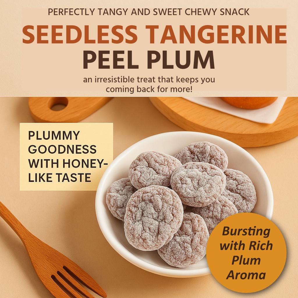 Ginseng King Dried Snacks Ginseng King Seedless Tangerine Peel & Japanese Sliced Plum Ginseng King Seedless Tangerine Peel & Japanese Sliced Plum