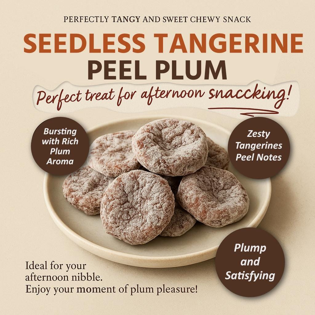 Ginseng King Dried Snacks Ginseng King Seedless Tangerine Peel & Japanese Sliced Plum Ginseng King Seedless Tangerine Peel & Japanese Sliced Plum