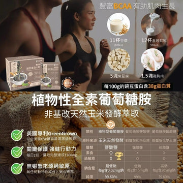 Gping Health Vitamins, Minerals & Wellness Supplements Gping Health Taiwan Glucosamine Pea Protein Multigrain Milk (12 sachets/box) Gping Health Taiwan Glucosamine Pea Protein Multigrain Milk (12 sachet