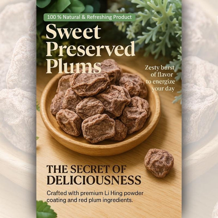 Green Market Dried Snacks Sweet Preserved Plum GreenMarket Preserved Fruit Snacks – Sweet Plum, Turkish Apricot, or Herbal Olive GreenMarket Preserved Fruit Snacks – Sweet Plum, Turkish Apricot, or H