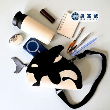 Guang Fu Hao Women's Handbags Guang Fu Hao 3D Orca Handmade Little Bag - Made in Taiwan Guang Fu Hao 3D Orca Handmade Little Bag - Made in Taiwan