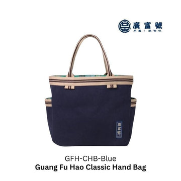 Guang Fu Hao Top-handle Bags Blue Guang Fu Hao Classic Hand Bag Handmade Guang Fu Hao Classic Hand Bag Handmade
