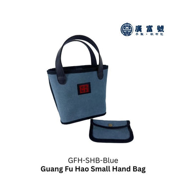 Guang Fu Hao Top-handle Bags Blue Guang Fu Hao Small Hand Bag Handmade Guang Fu Hao Small Hand Bag Handmade