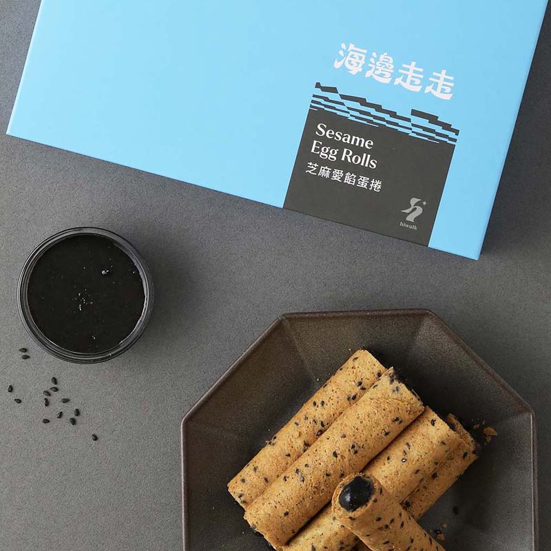 Hiwalk Snacks Hiwalk - Black Sesame Filling (Extra Thick) Egg Rolls Hiwalk - Black Sesame Filling (Extra Thick) Egg Rolls [PREORDER 3 WEEK