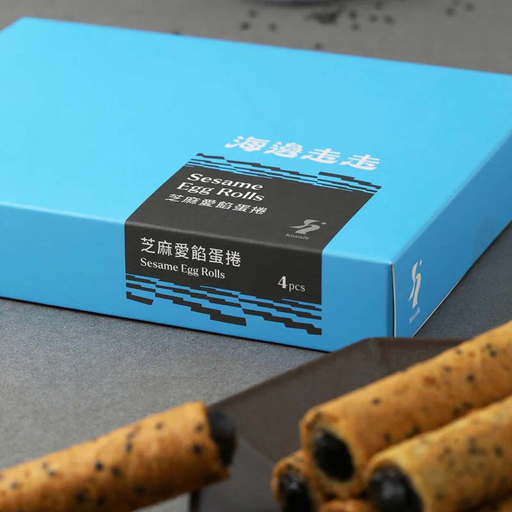 Hiwalk Snacks Hiwalk - Black Sesame Filling (Extra Thick) Egg Rolls Hiwalk - Black Sesame Filling (Extra Thick) Egg Rolls [PREORDER 3 WEEK