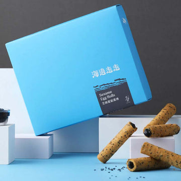 Hiwalk Snacks Hiwalk - Black Sesame Filling (Extra Thick) Egg Rolls Hiwalk - Black Sesame Filling (Extra Thick) Egg Rolls [PREORDER 3 WEEK