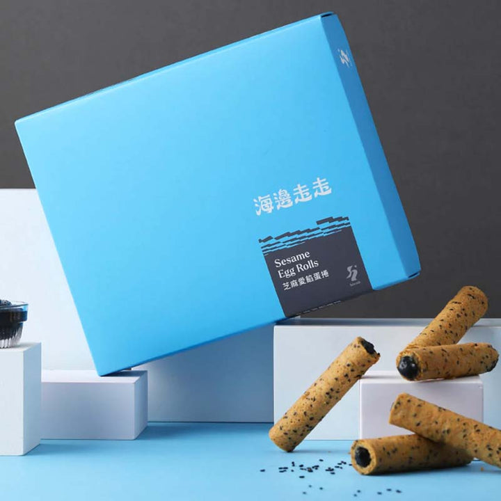 Hiwalk Snacks Hiwalk - Black Sesame Filling (Extra Thick) Egg Rolls Hiwalk - Black Sesame Filling (Extra Thick) Egg Rolls [PREORDER 3 WEEK