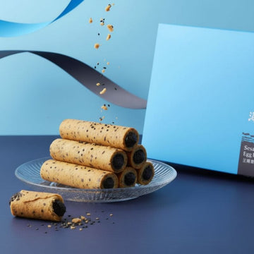 Hiwalk Snacks Hiwalk - Black Sesame Filling (Extra Thick) Egg Rolls Hiwalk - Black Sesame Filling (Extra Thick) Egg Rolls [PREORDER 3 WEEK