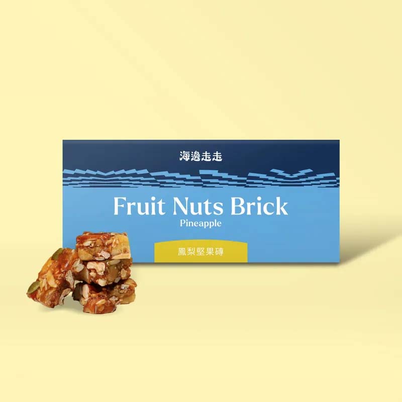 Hiwalk Snacks Hiwalk Fruit Nuts Brick  - Pineapple Hiwalk Fruit Nuts Brick  - Pineapple
