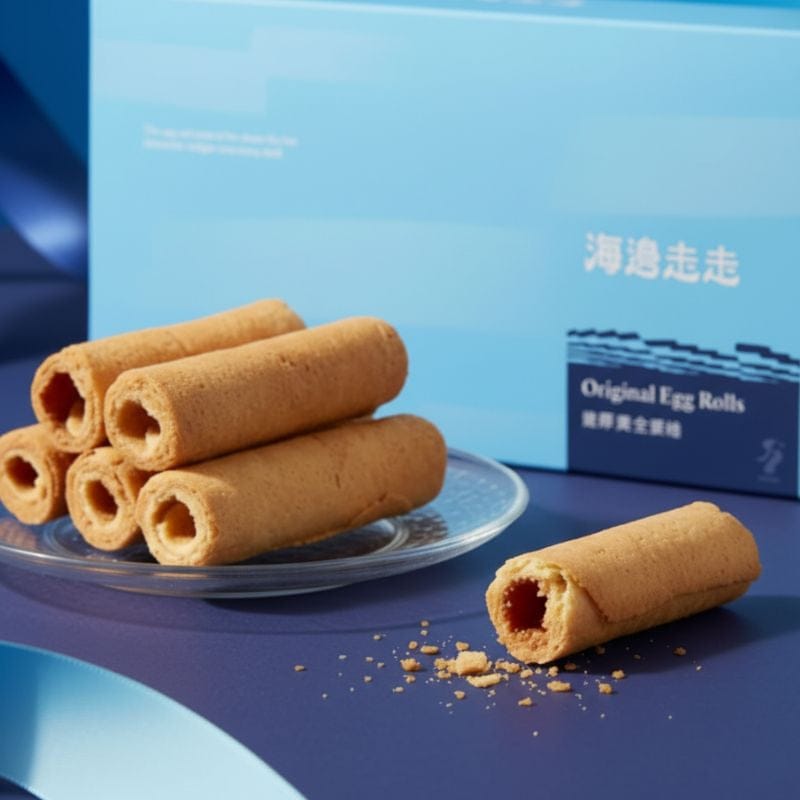 Hiwalk Snacks Hiwalk Golden Egg Roll (extra thick, 16 sticks) Hiwalk Golden Egg Roll (extra thick, 16 sticks)  海邊走走 激厚黃金蛋捲 16支入