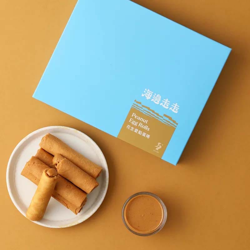 Hiwalk Snacks Hiwalk Peanut Egg Roll (4 packs) Hiwalk Peanut Egg Roll (4 packs) 海邊走走 花生愛餡蛋捲（四包入）