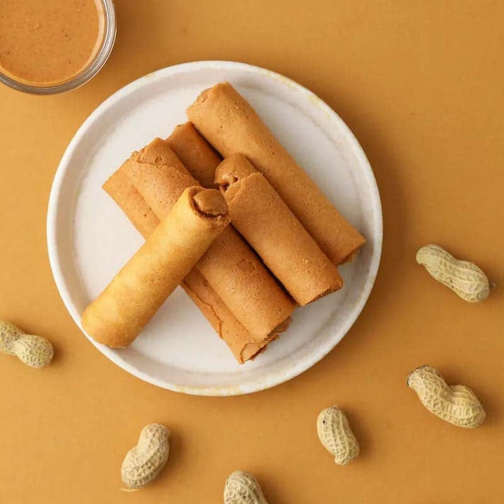 Hiwalk Snacks Hiwalk Peanut Egg Roll (4 packs) Hiwalk Peanut Egg Roll (4 packs) 海邊走走 花生愛餡蛋捲（四包入）