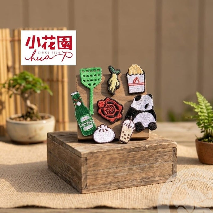 HUA Shoe Brooches & Pins Little Garden Taiwan Embroidered Brooch Little Garden Taiwan Embroidered Brooch