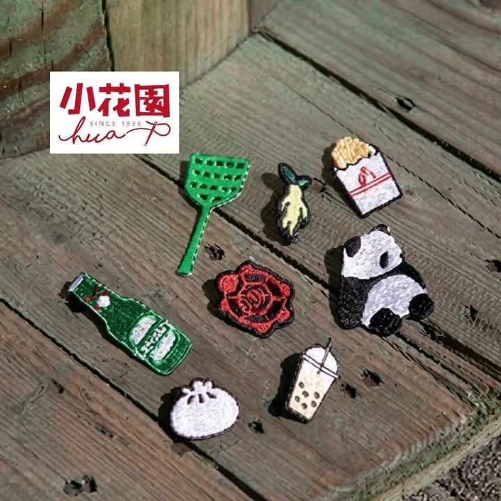 HUA Shoe Brooches & Pins Little Garden Taiwan Embroidered Brooch Little Garden Taiwan Embroidered Brooch