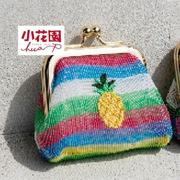 HUA Shoe Coin Holders & Purses Pineapple Little Garden Taiwan Embroidered Coin Purse Little Garden Taiwan Embroidered Coin Purse