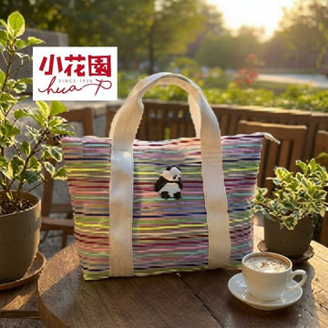 HUA Shoe Women's Handbags Little Garden Taiwan Embroidered Zipper Tote Bag Large Little Garden Taiwan Embroidered Zipper Tote Bag Large