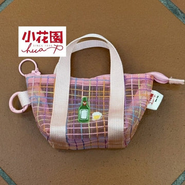 HUA Shoe Women's Handbags Pink Little Garden Taiwan Embroidered Zipper Tote Bag Small Little Garden Taiwan Embroidered Zipper Tote Bag Small