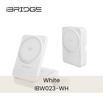iBridge Cables, Chargers & Adapters White iBridge Fast Qi2 3-in-1 Foldable Wireless Charger iBridge Fast Qi2 3-in-1 Foldable Wireless Charger