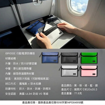 iBridge Power Banks Pounch iBridge Portable Power Bank Explosion-Proof Bag iBridge Portable Power Bank Explosion-Proof Bag