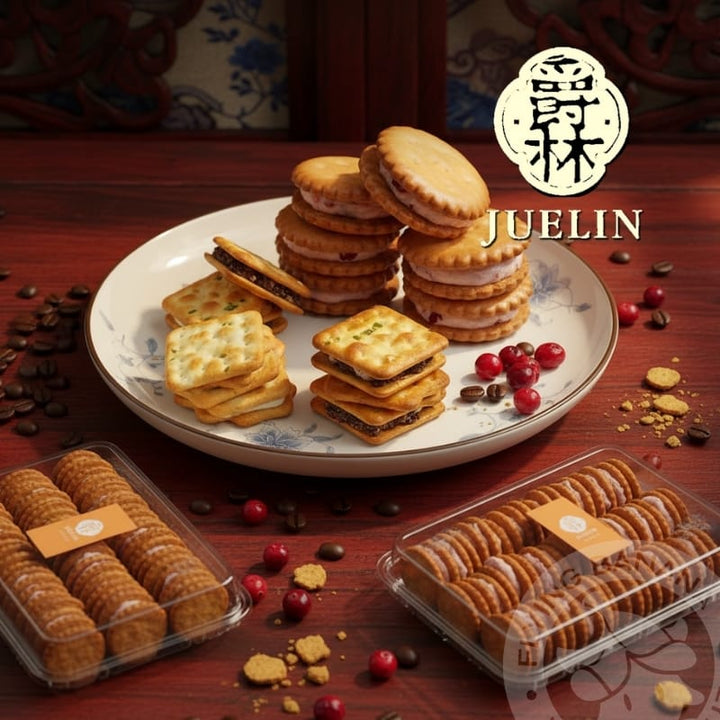 Juelin Biscuits, Cookies & Wafers Juelin Nougat Crackers Juelin Nougat Crackers -Snack- Fresh from Taiwan
