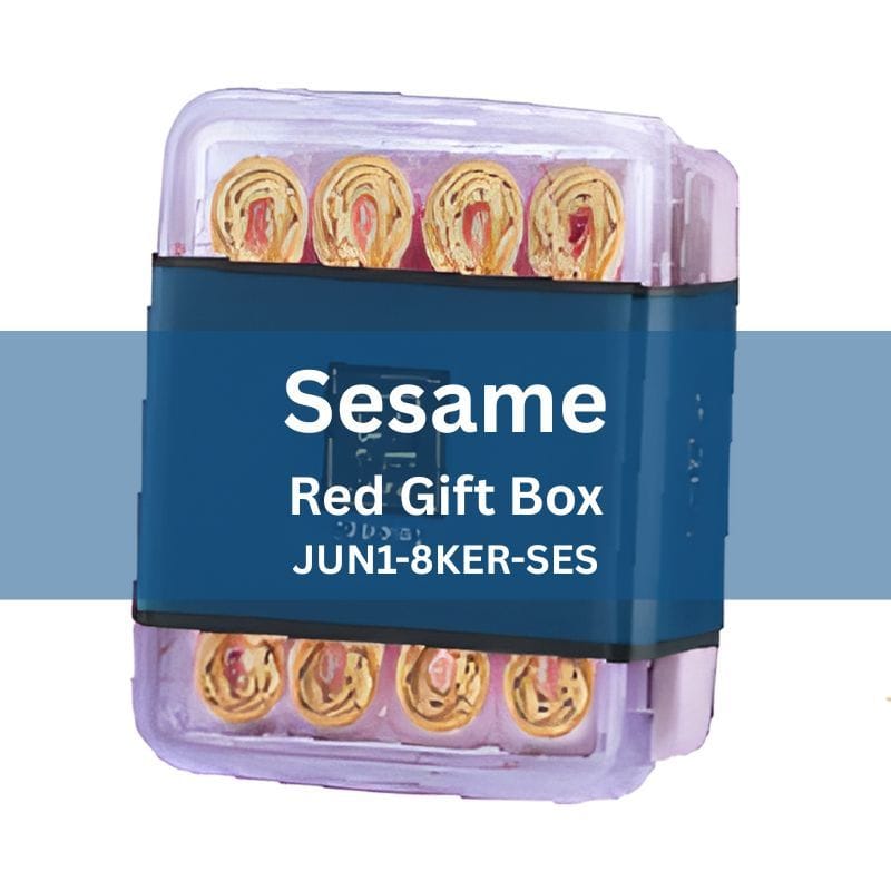 June 1st Gift Set & Hampers Sesame JUN1 Signature 8-Knot Egg Rolls - Red Gift Box 320g JUN1 Signature 8-Knot Egg Rolls - Red Gift Box 320g