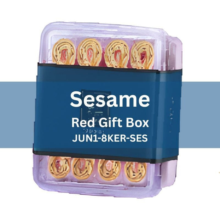 June 1st Gift Set & Hampers Sesame JUN1 Signature 8-Knot Egg Rolls - Red Gift Box 320g JUN1 Signature 8-Knot Egg Rolls - Red Gift Box 320g