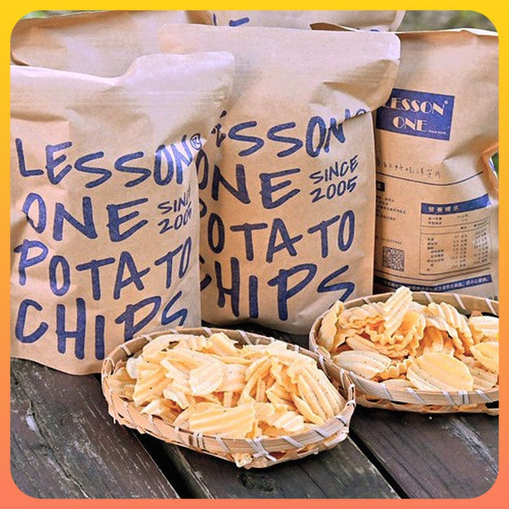 Lesson One Chips & Crisps Taiwan Lesson One Vegan Potato Chips 150 g | Taiwan’s Viral Snack! Taiwan Lesson One Vegan Potato Chips 150 g | Taiwan’s Viral Snack!