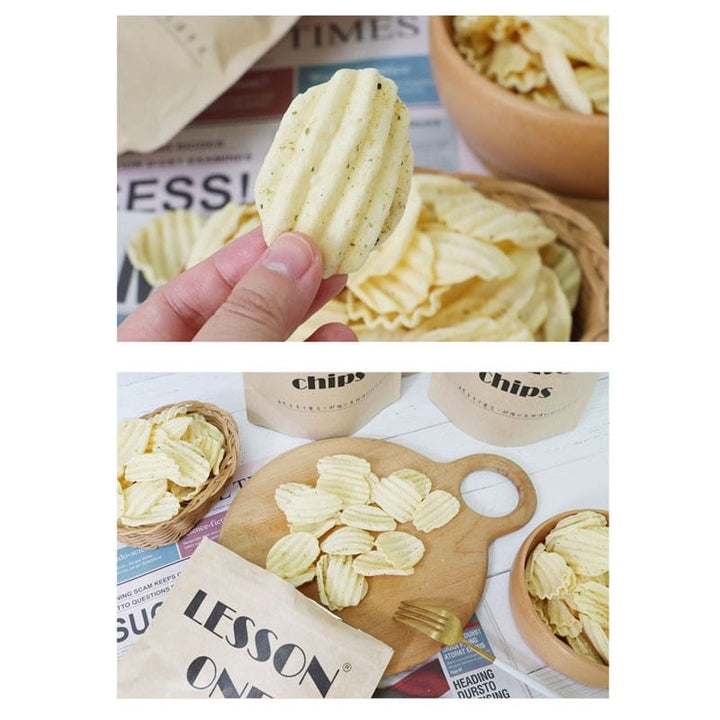 Lesson One Chips & Crisps Taiwan Lesson One Vegan Potato Chips 150 g | Taiwan’s Viral Snack! Taiwan Lesson One Vegan Potato Chips 150 g | Taiwan’s Viral Snack!