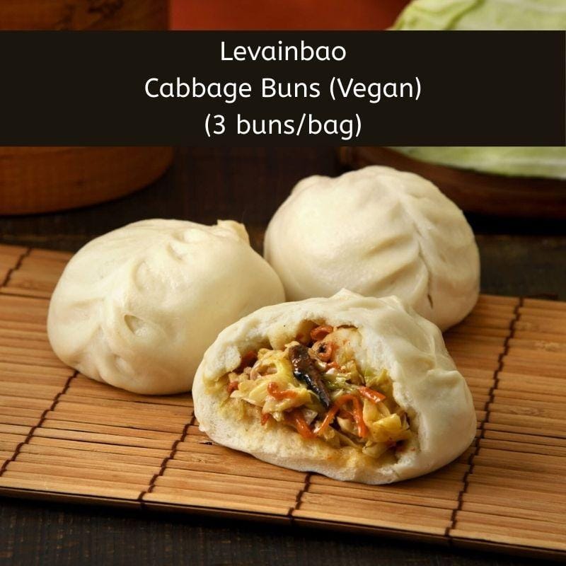 Levainbao Crisps & Puffed Snacks Cabbage CNY Levainbao Assorted Vegetarian Steamed Buns (Frozen) CNY Levainbao Assorted Vegetarian Steamed Buns (Frozen)