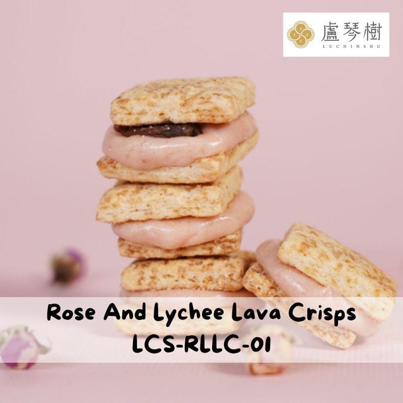 Lu Chin Shu Snack Cakes & Pastries Rose And Lychee Lu Chin Shu Thousands Layered Flavor Filling Lava Crisps Lu Chin Shu Thousands Layered Flavor Filling Lava Crisps