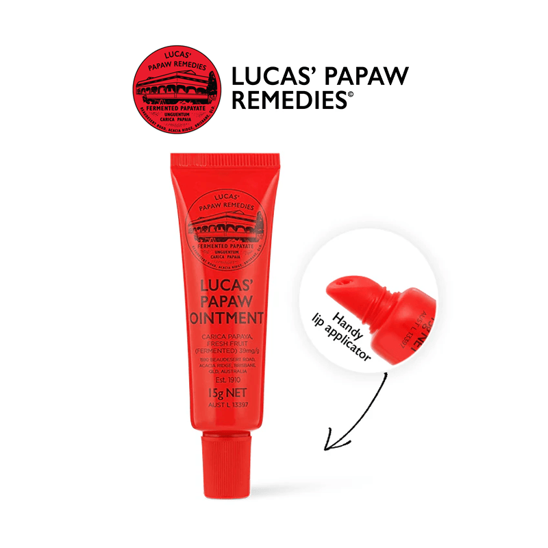 Lucas' Papaw Remedies Skin Care Lucas' Papaw Ointment - 15g Tube with Lip Applicator Lucas' Papaw Ointment - 15g Tube with Lip Applicator