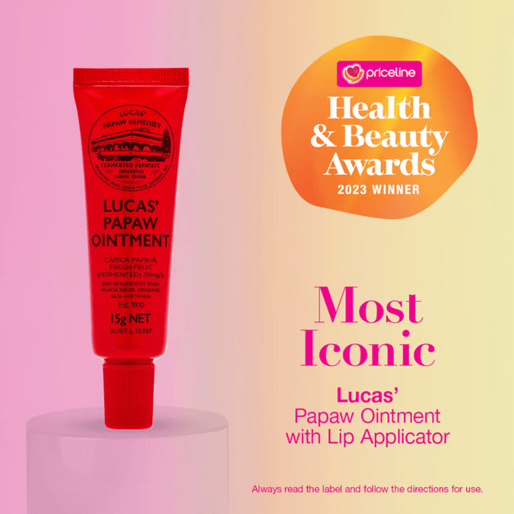 Lucas' Papaw Remedies Skin Care Lucas' Papaw Ointment - 15g Tube with Lip Applicator Lucas' Papaw Ointment - 15g Tube with Lip Applicator