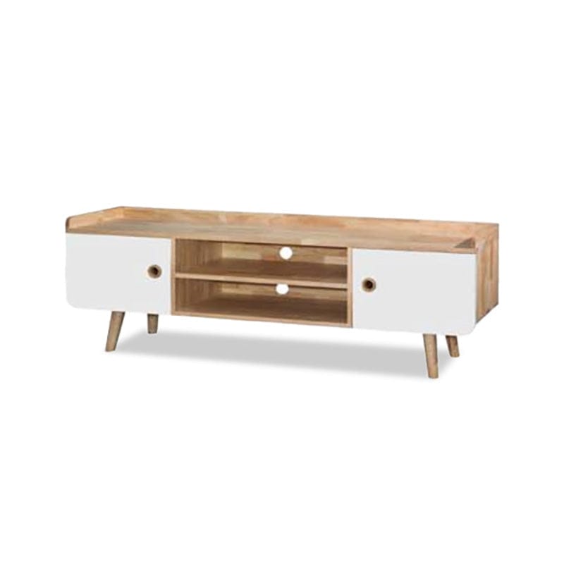 Lumife TV Cabinet Natural / white Carl 6ft TV Cabinet Carl 6ft TV Cabinet