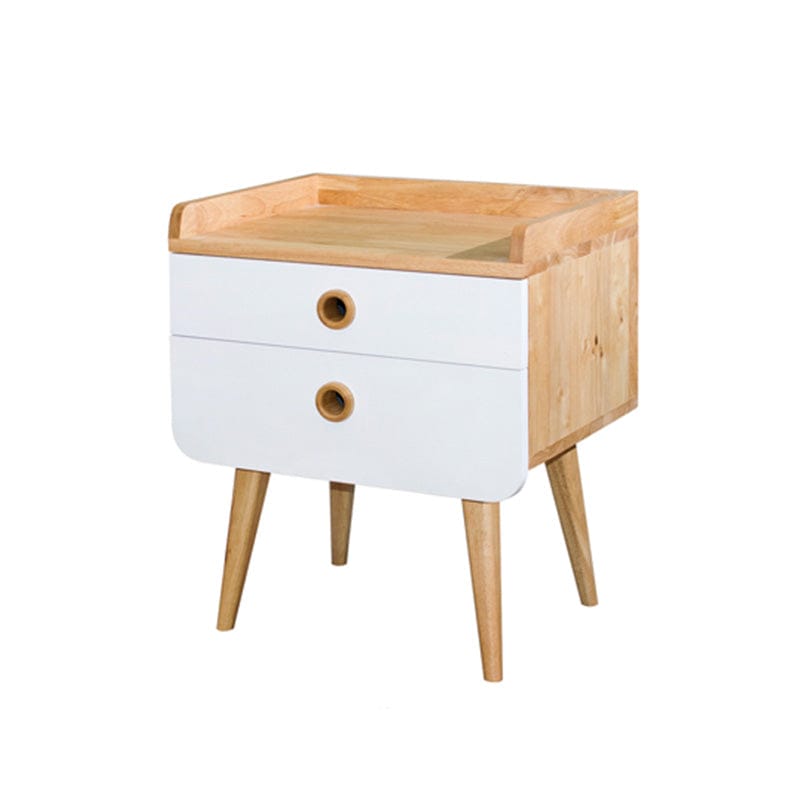 Lumife Table Natural White Carl Nightstand Carl Nightstand