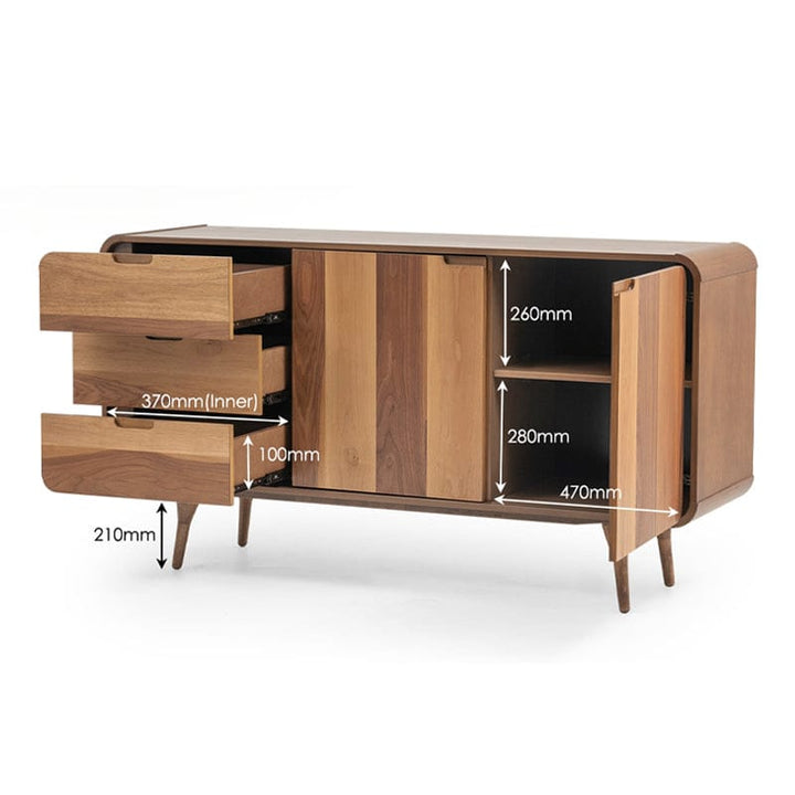 Lumife Chest of Drawer & Rack Dundee Side Board Dundee Side Board