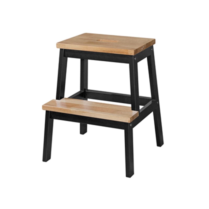 Lumife Step Ladder Black / Natural Step Stool Step Stool