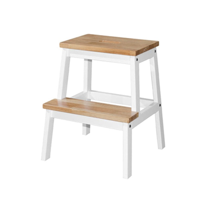 Lumife Step Ladder White / Natural Step Stool Step Stool