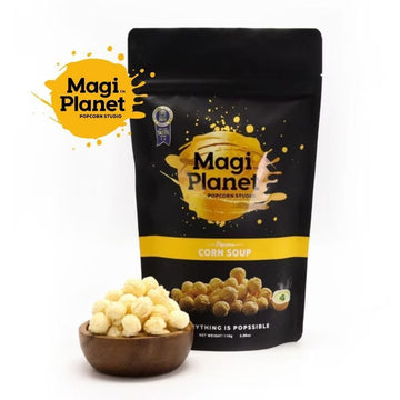 Magi Planet Popcorn MagiPlanet Corn Soup Flavor Handmade Popcorn Vegan Snack (100% Vegan) (110g) MagiPlanet Corn Soup Flavor Handmade Popcorn Vegan Snack (100% Vegan) 
