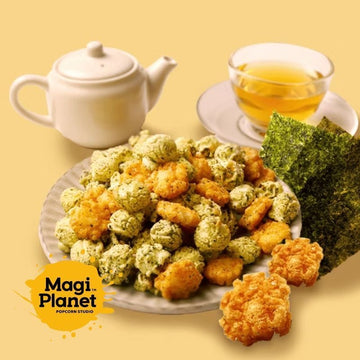 Magi Planet Popcorn MagiPlanet Grilled Seaweed Rice Cracker Popcorn Mix Snack (Alliums)(160g) MagiPlanet Grilled Seaweed Rice Cracker Popcorn Mix Snack (Alliums)(16